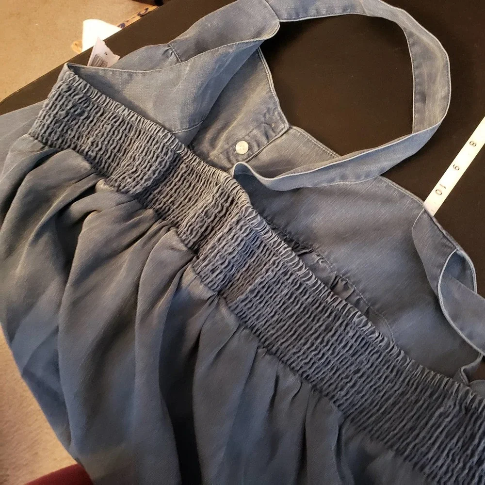OLD NAVY Garment-Dyed Button-Front No-Peek Cami Top 4X - Picture 7 of 10
